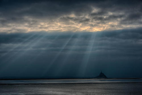 Mont St Michel grande marée 2015 